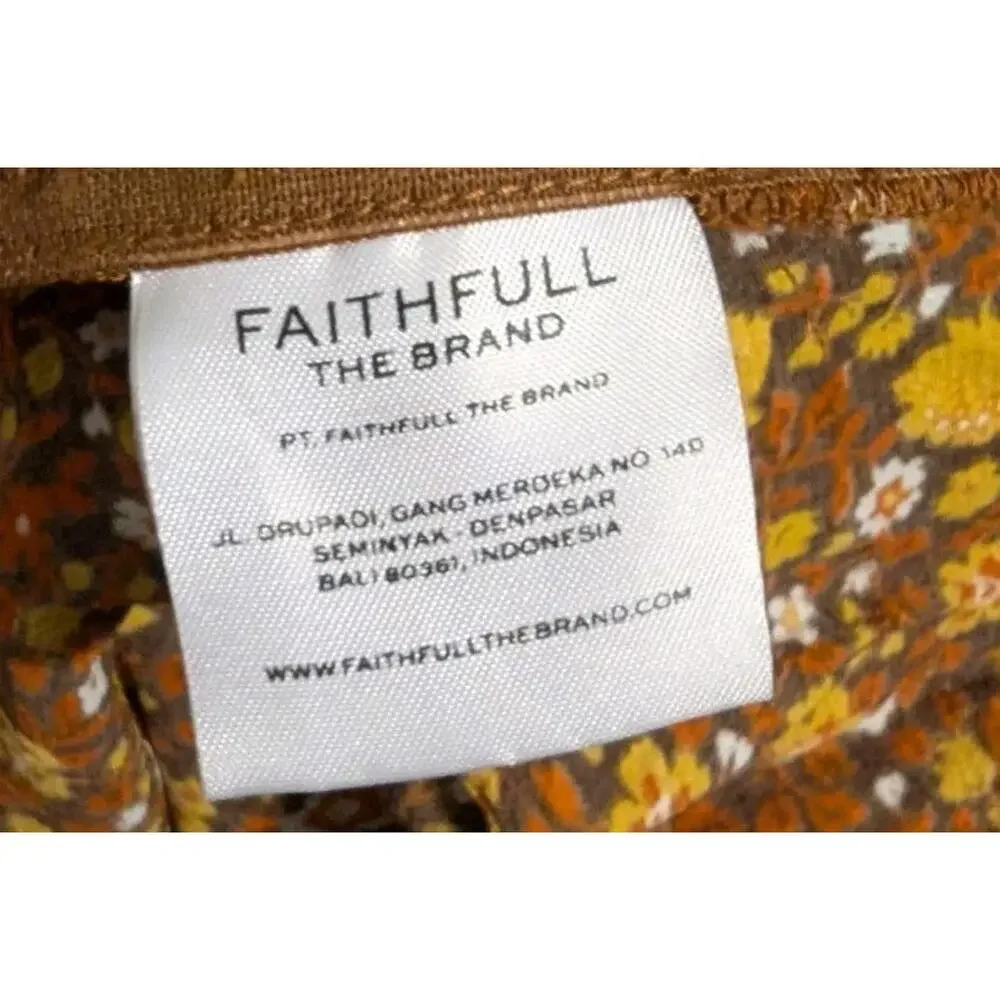 Faithful The Brand Della Jumspuit in Chocolate Nicasia Floral Size 4 G - Picture 11 of 12
